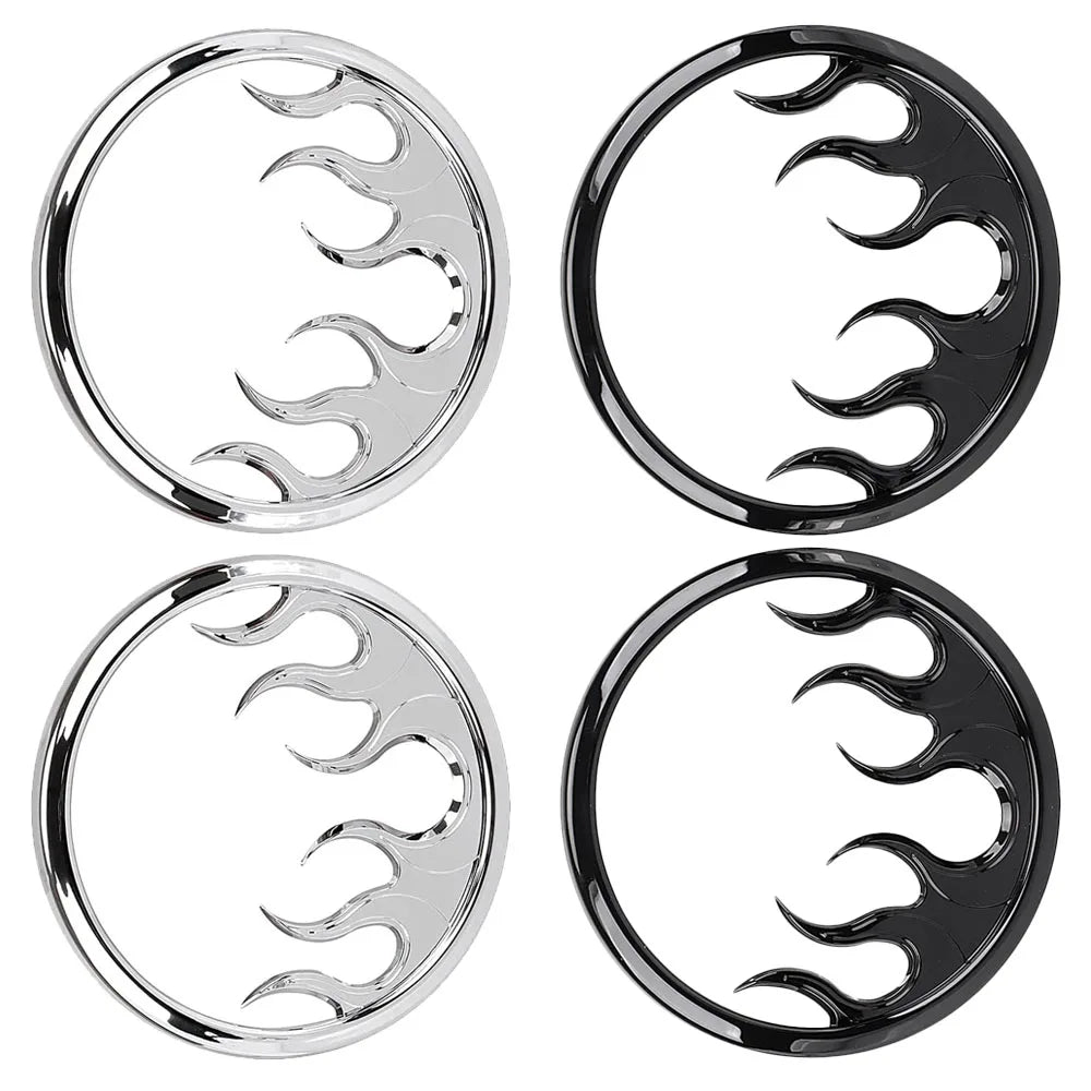 Caches de haut-parleurs motif flammes en ABS pour Harley-Davidson Electra Glide, Street Glide et Trike 2014-2022 - vue 6