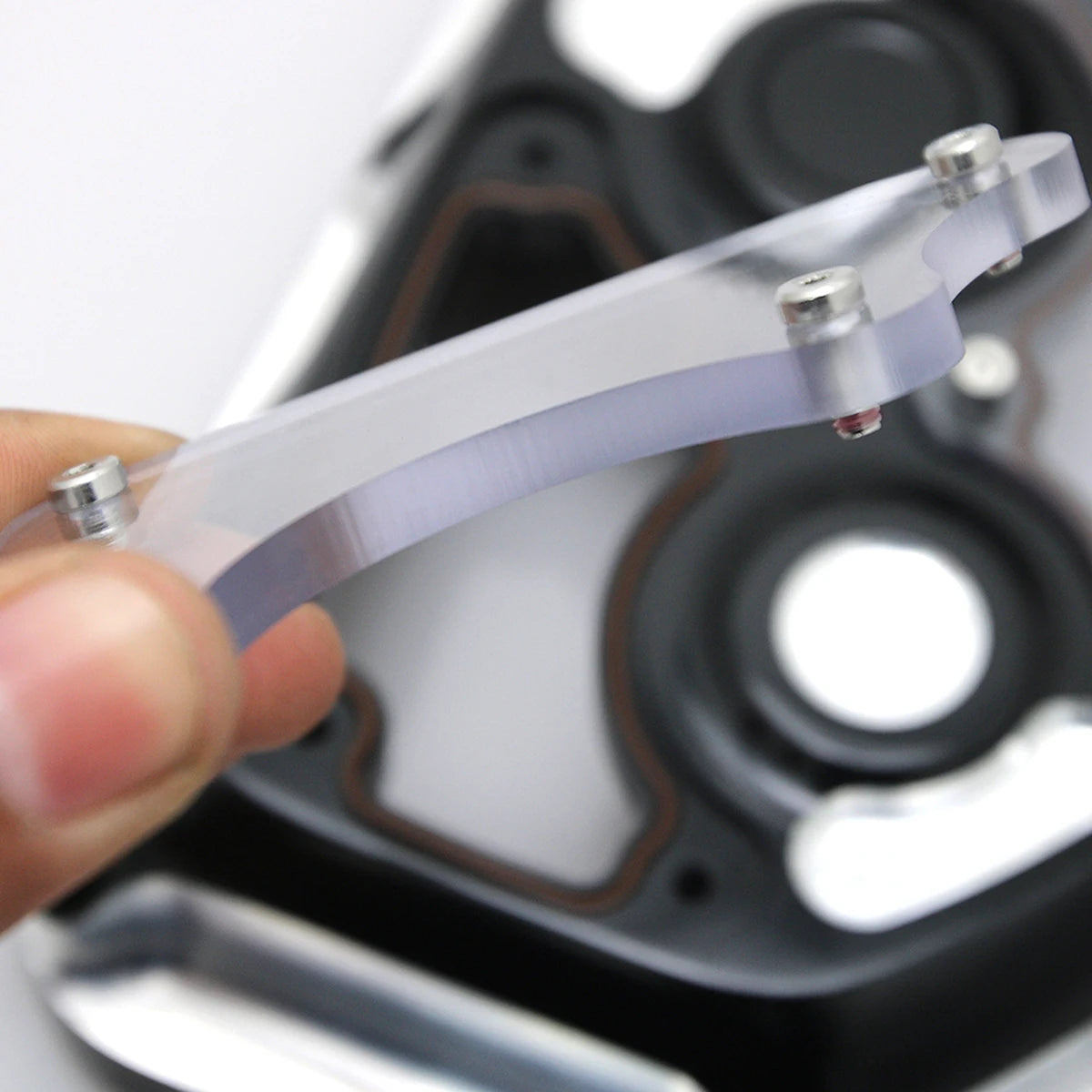 Carter de came transparent aluminium pour Harley Twin Cam - vue 2