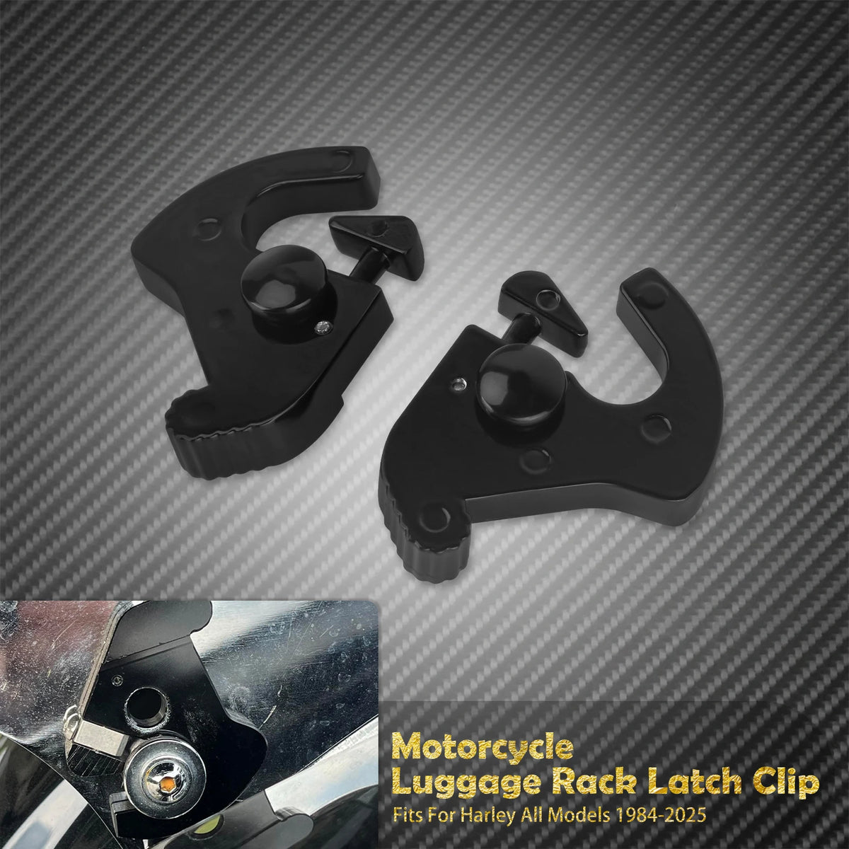 Kit de loquets de fixation rapide pour dossier sissy bar et porte-bagages détachable - Harley-Davidson – photo 7/8