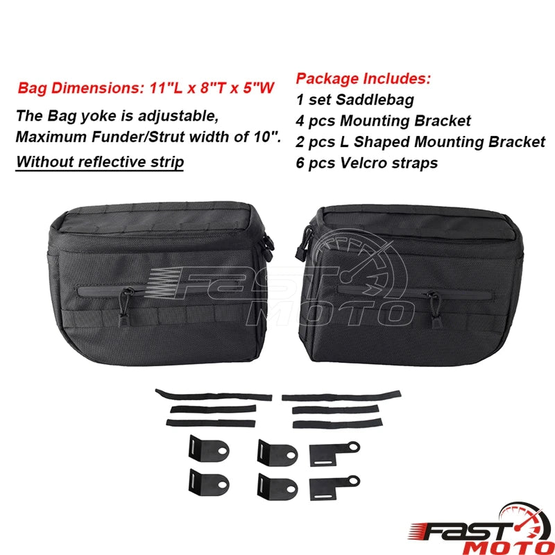 Sacoches de Voyage et Sacoche de Guidon en Nylon Balistique pour Harley Softail - vue 12