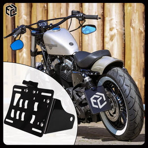 Support latéral de plaque d'immatriculation LED pour Harley Forty-Eight, SuperLow, Iron 883, Roadster - vue 1