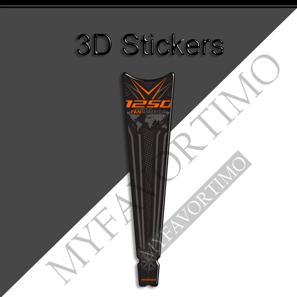 Protection de réservoir 3D noire sur Harley Pan America - vue 11