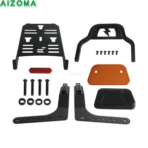 Sissy-bar dossier passager avec porte-bagages pour Harley-Davidson Softail Low Rider ST, EI Diablo et Sport Glide - vue 7