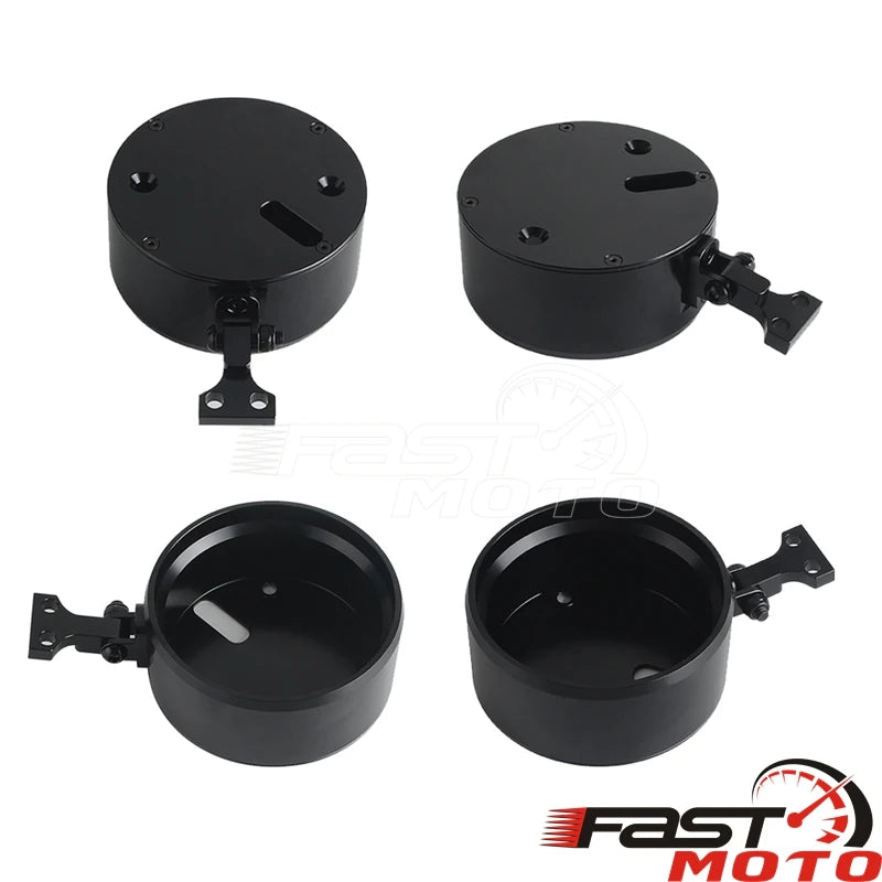 Support de compteur numérique en aluminium pour moto Harley-Davidson Softail - vue 3