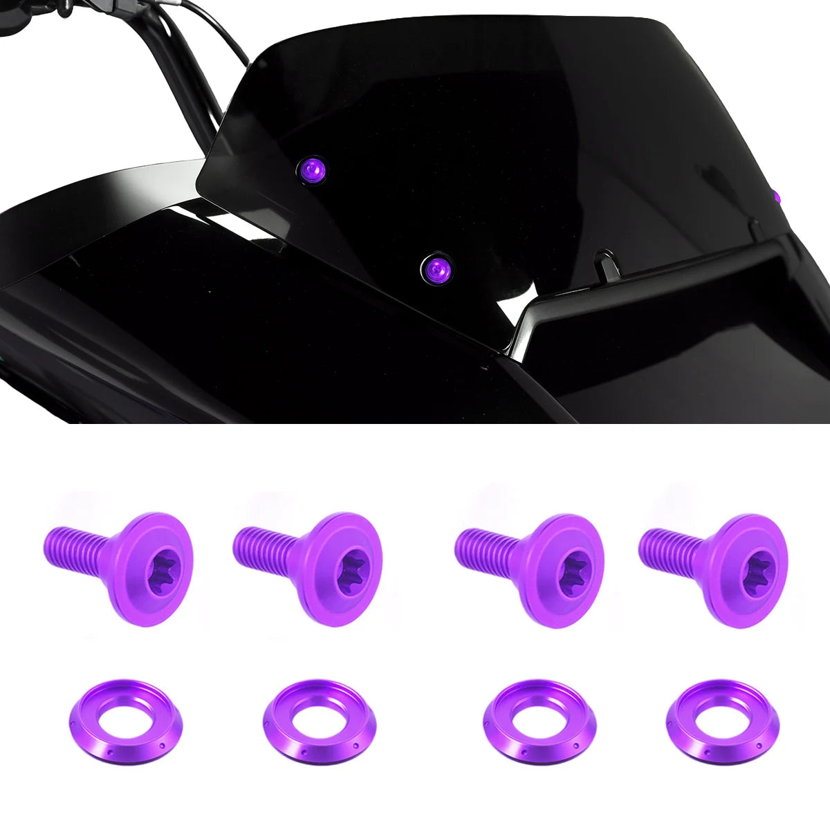 Vis de pare-brise pour Harley Road Glide - vue 1