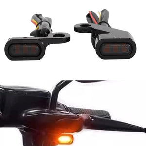 Clignotants avant LED mini pour Harley Softail, Dyna et Sportster - vue 1