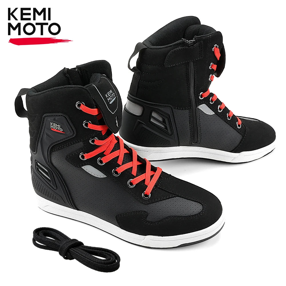 Chaussures moto avec protège-cheville - vue 1