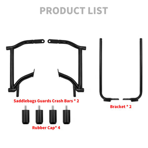 Barres de protection noires pour sacoches de Harley-Davidson Touring - vue 5