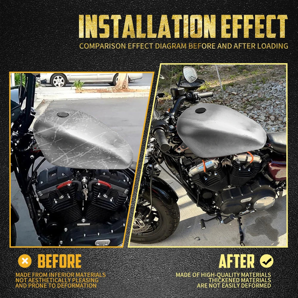 Réservoir d'Essence Injection 14,4L (3,8 Gallons) Chromé - Harley-Davidson Sportster XL 883/1200 2007-2022 – photo 3/7