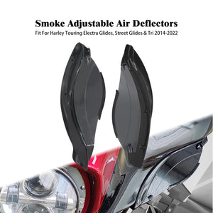 Ailerons déflecteurs d'air réglables pour carénage batwing - Harley-Davidson Touring Electra Glide, Street Glide, Tri Glide 2014 et plus – photo 7/10