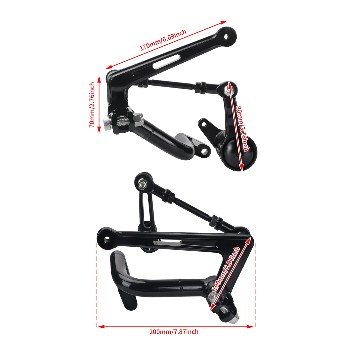 Kit de commandes centrales noir en aluminium pour Harley-Davidson Touring - vue 6
