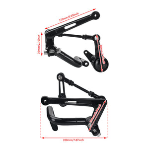 Kit de commandes centrales noir en aluminium pour Harley-Davidson Touring - vue 6