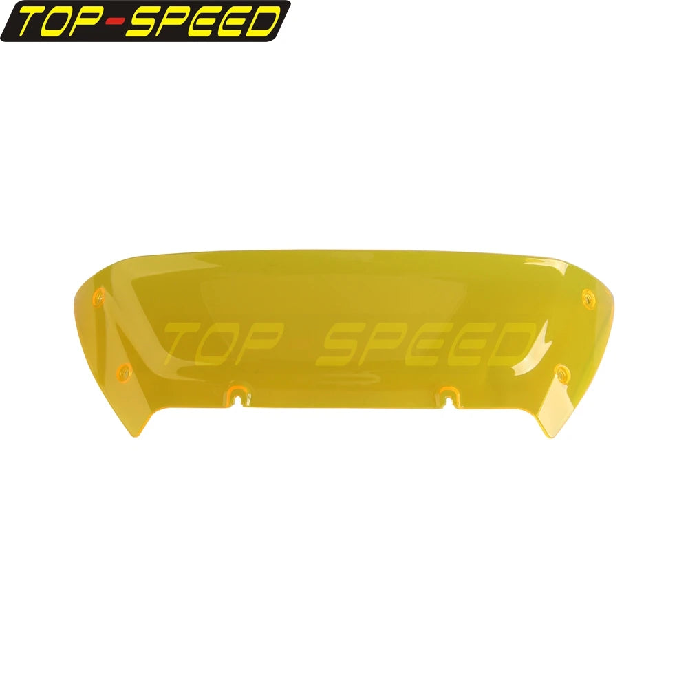 Pare-brise fendu bleu pour Harley Road Glide - vue 12
