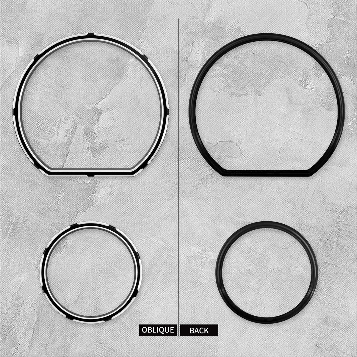 Kit de contours de compteur (instrument board bezel) - Harley Touring Street Glide Ultra Limited 2014-2023 – photo 2/7