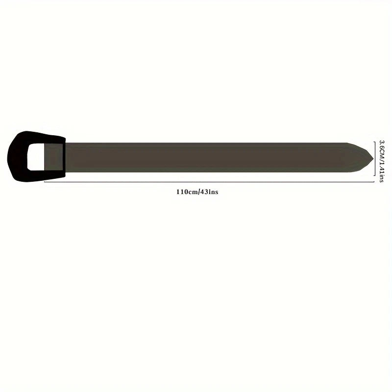 Ceinture noire simili cuir cloutée style punk Y2K - vue 6