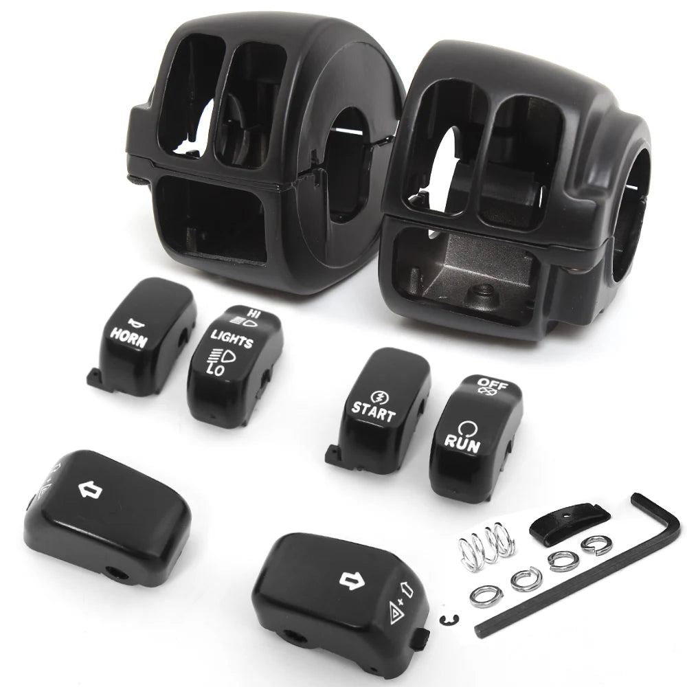 Boîtiers de commodo et boutons pour Harley Dyna, Softail et Sportster - vue 2