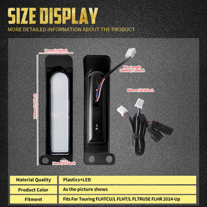 Feu LED latéral de sacoche clignotant/stop - Harley Touring Road King, Ultra Limited FLHR 2014 et + – photo 6/10