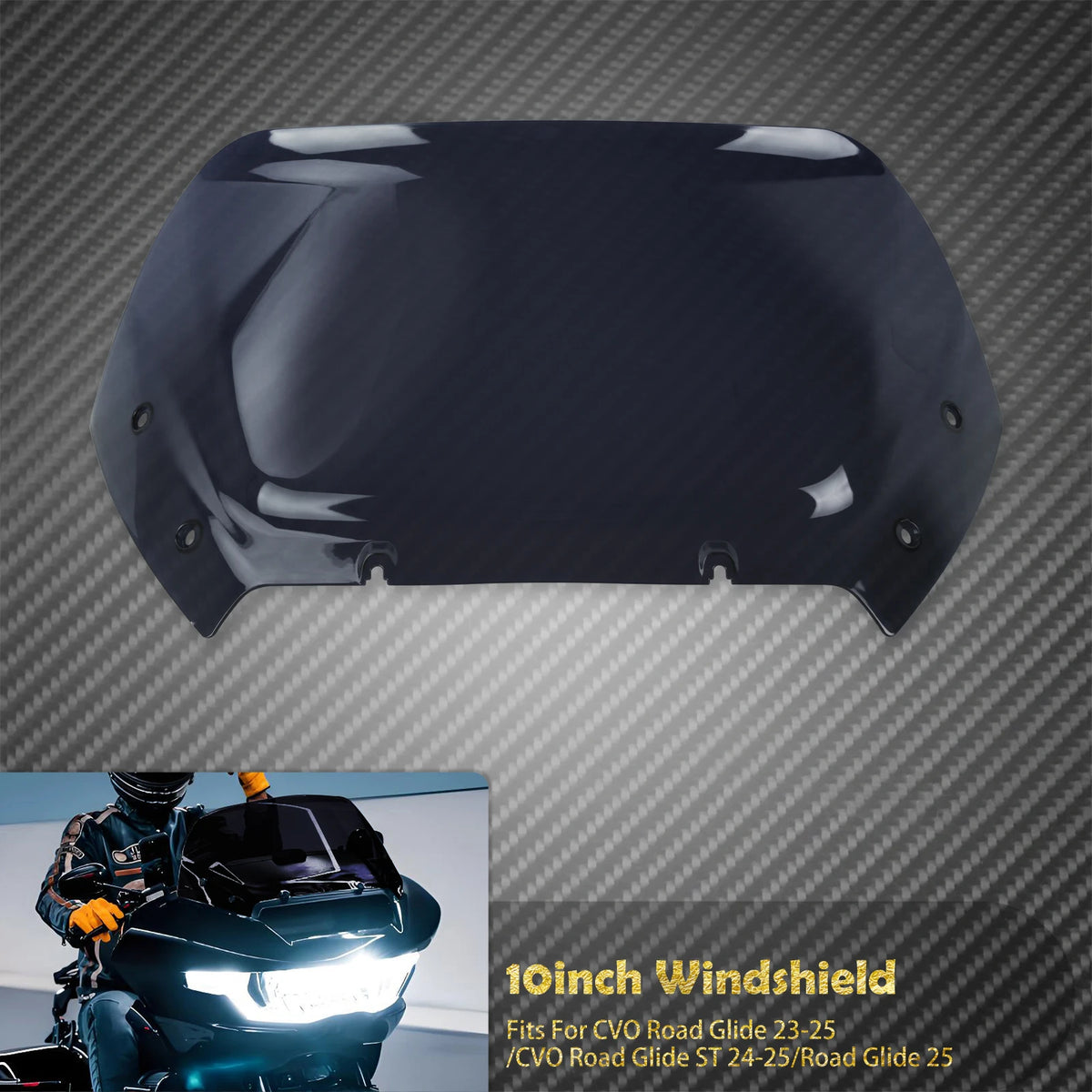 Pare-Brise 10 pouces - Harley-Davidson CVO Road Glide FLTRXSE 2023 et FLTRX 2024-2025 – photo 8/10