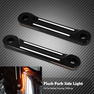 Feu de Garde-boue Arrière LED (Fender Tip) Fumé/Ambre/Rouge - Harley-Davidson Touring Road King, Softail 1980-2013 – photo 7/9
