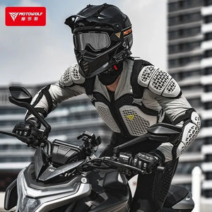 Blouson moto avec protections intégrales - vue - vue 1
