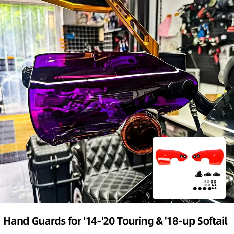 Protège-Mains PC 4mm pour Harley Touring 2014-2020, Softail Low Rider S 2018+ – photo 1/29
