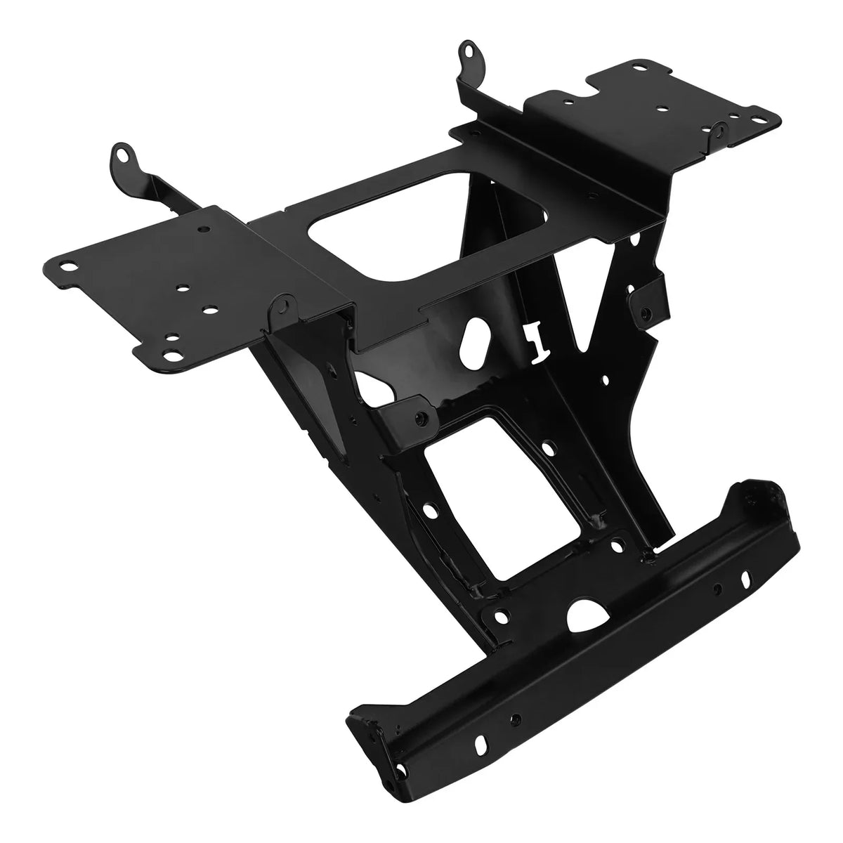 Support noir en fer pour carénage intérieur et autoradio Harley Road Glide - vue 2
