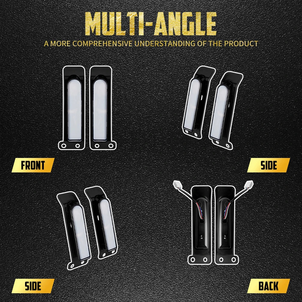 Feu LED latéral de sacoche clignotant/stop - Harley Touring Road King, Ultra Limited FLHR 2014 et + – photo 2/10