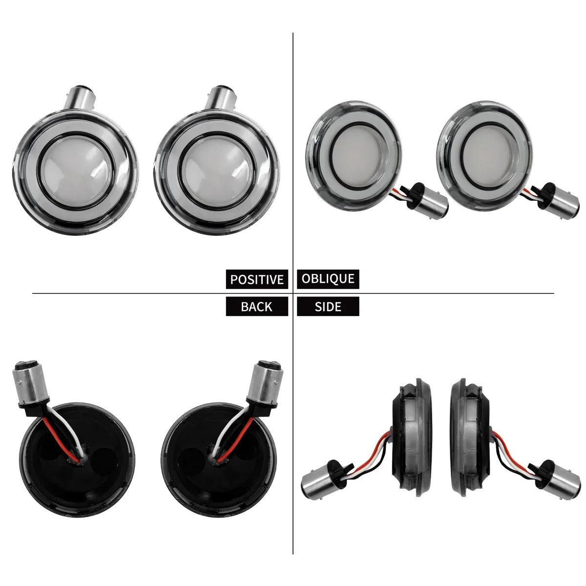Inserts de clignotants LED 1157 pour Harley Touring Softail - vue 4