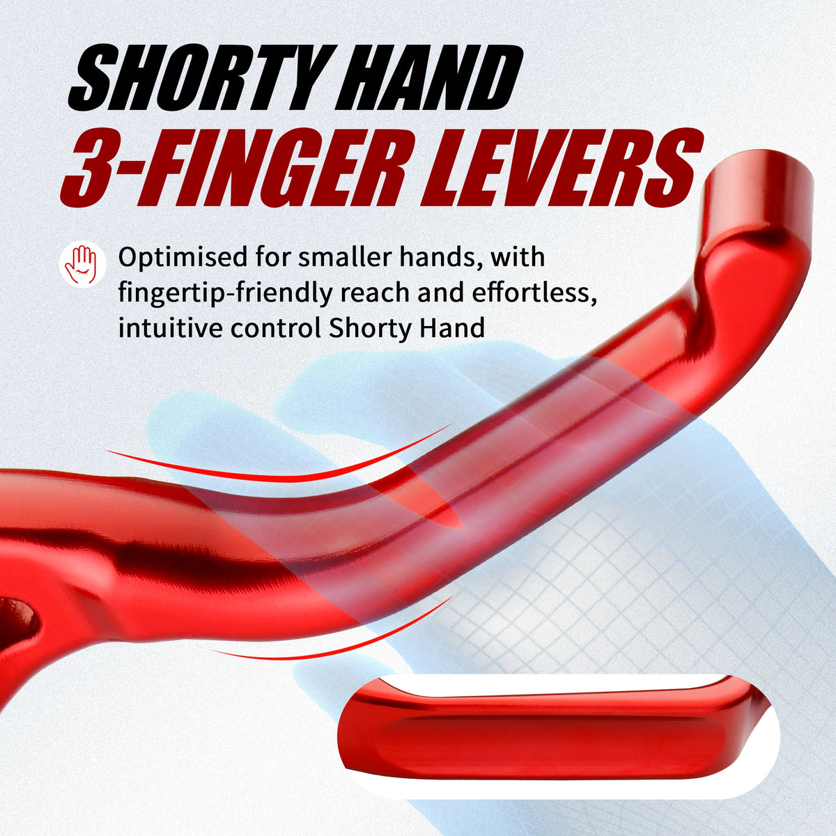 Leviers de frein et d'embrayage courts 3 doigts (Shorty) - Harley-Davidson Softail 2015-2024 – photo 4/13