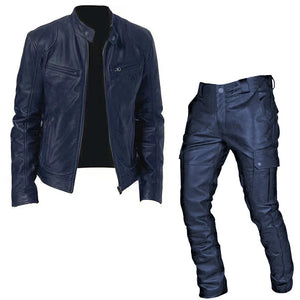 Ensemble Blouson et Pantalon Simili Cuir Homme - vue 10