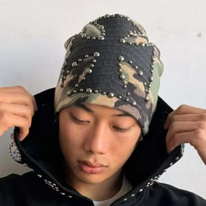 Bonnet tricoté forme dôme style Harajuku streetwear - vue 11