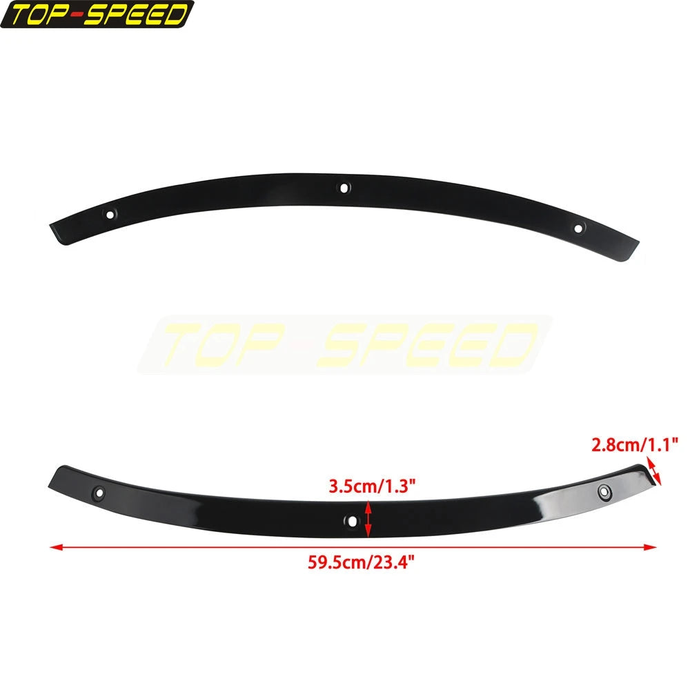 Bandeau chromé de garniture de pare-brise pour moto Harley-Davidson Touring - vue 3