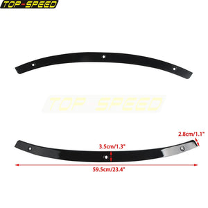 Bandeau chromé de garniture de pare-brise pour moto Harley-Davidson Touring - vue 3