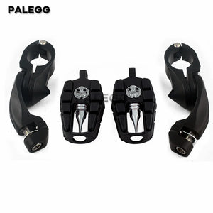 Repose-pieds highway courts et réglables 1.25 pouce pour Harley-Davidson Touring, Road King, Road Glide, Electra Glide, Street Glide, Sportster, Softail – photo 4/7