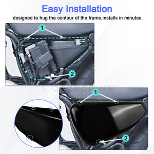 Cache de batterie gauche pour Harley Sportster - vue 2