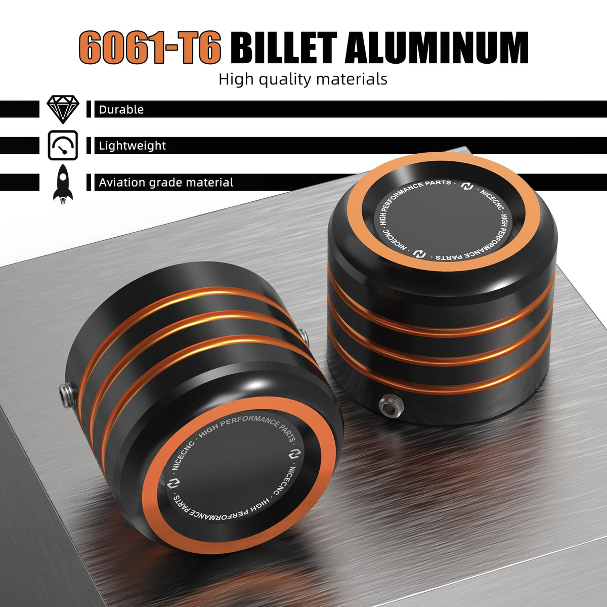 Caches d'axe avant aluminium pour Harley Sportster - vue 3