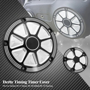 Cache derby et cache timer 5 trous pour Harley Dyna Softail Touring - vue 5