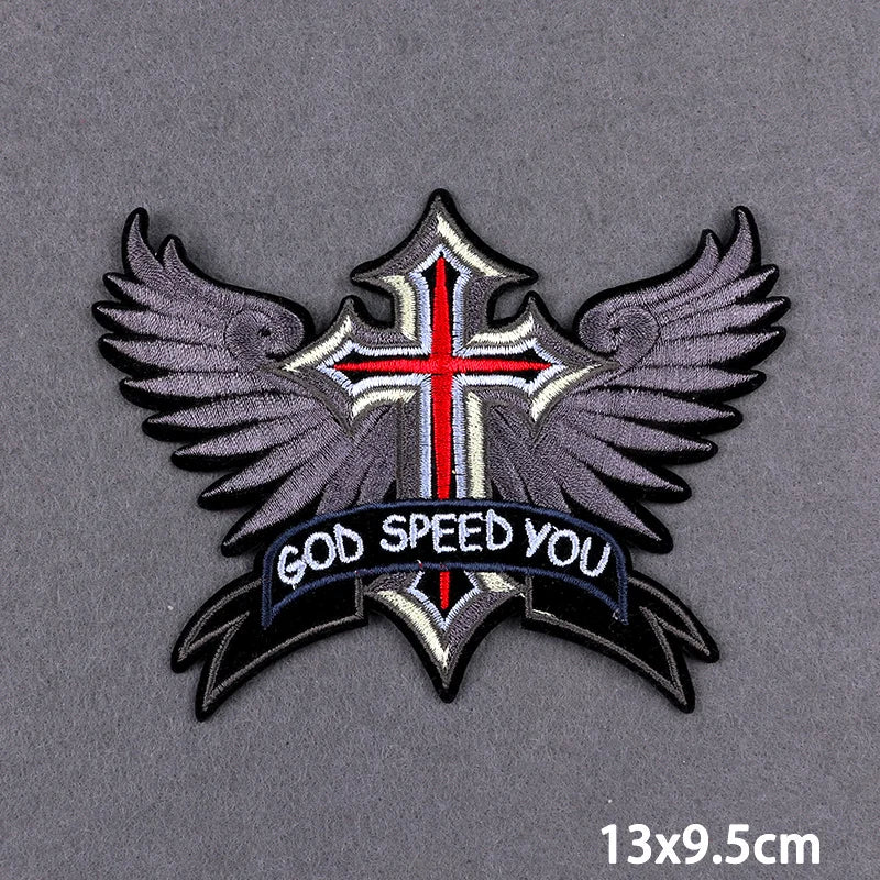 Écusson brodé Live To Ride motard punk à coudre ou repasser sur veste - vue 34