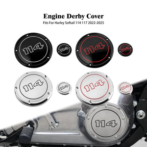 Caches chromés carter primaire et allumage pour Harley-Davidson Softail - vue 1