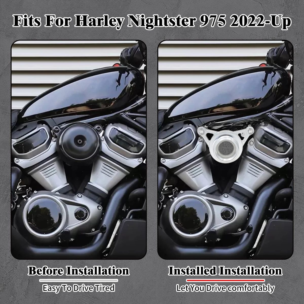 Accessoire Décoratif Filtre à Air CNC - Harley-Davidson Sportster Nightster 975 (RH975/RH975S) 2022-2024 – photo 3/8