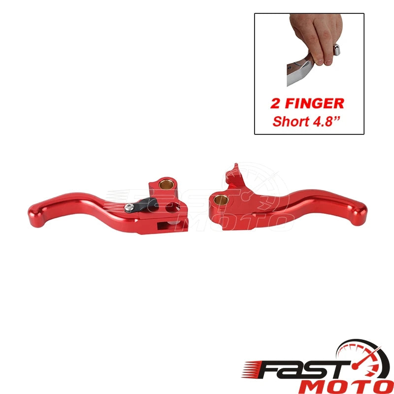 Paire de leviers de frein et d'embrayage noirs pour moto Harley-Davidson Dyna - vue 13