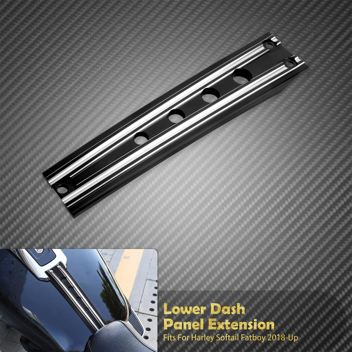 Extension de Console Basse de Réservoir (Dash Panel Extension) - Harley-Davidson Softail Fat Boy FLFB/FLFBS 2018-2025 – photo 8/8