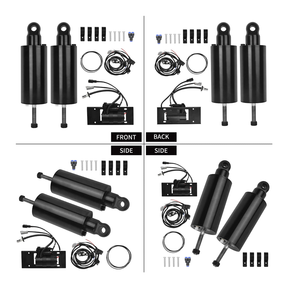 Kit de suspension pneumatique arrière avec compresseur pour Harley-Davidson Softail - vue 4