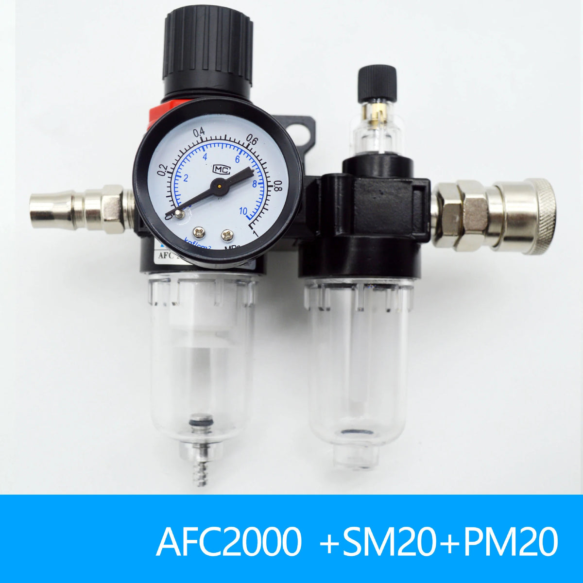 Filtre Régulateur de Pression Air Comprimé AFC2000/AFR2000 + AL2000 G1/4 (Séparateur Eau/Huile) – photo 6/6