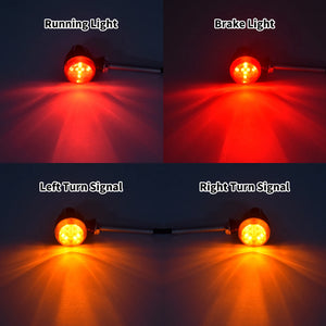 Clignotants/feux stop LED universels style bullet - Harley Softail, Touring, Dyna, Sportster XL 883, 1200 – photo 5/8