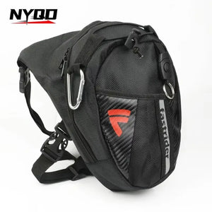 Sac de cuisse moto noir - vue de face - vue 4