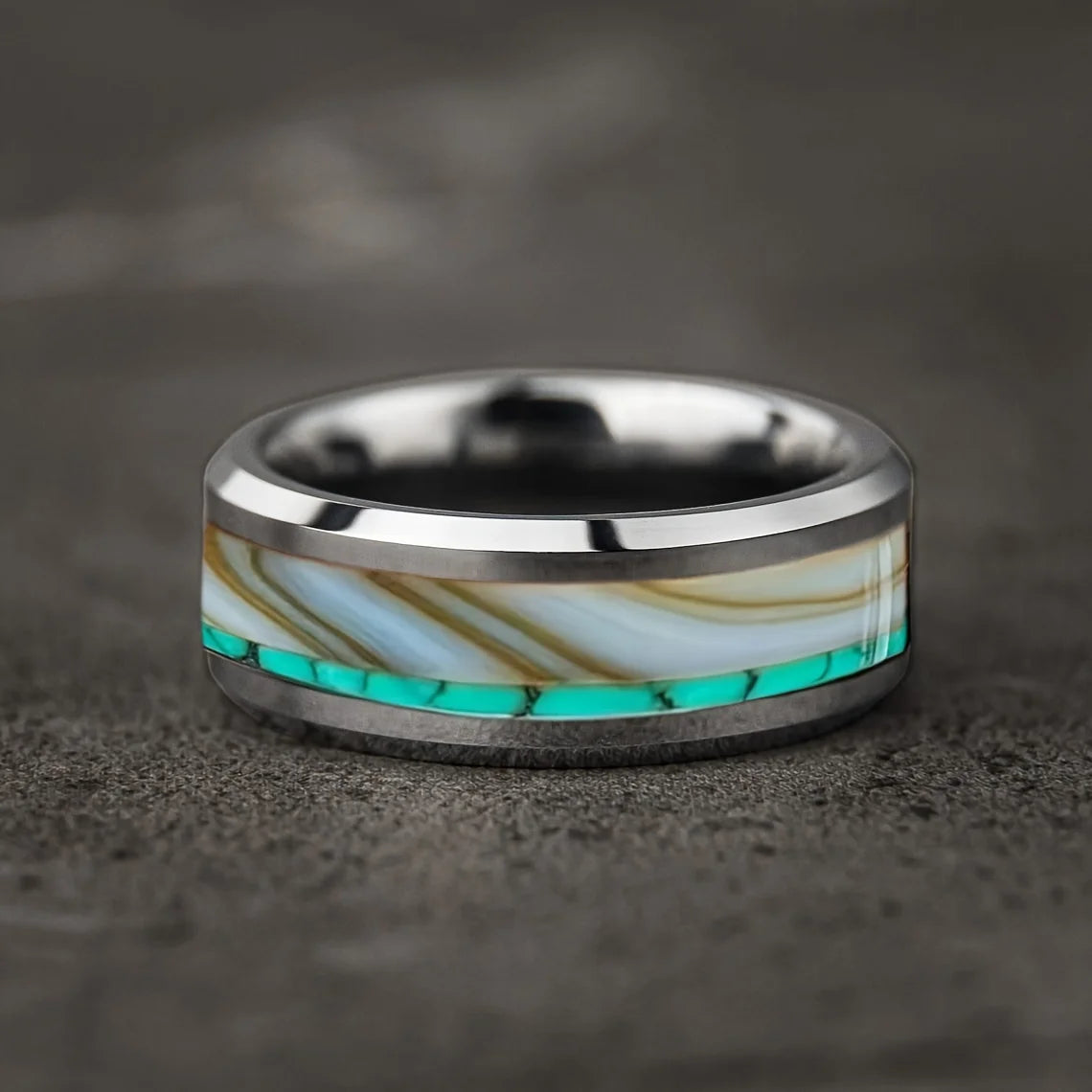 Bague en acier inoxydable tête de mort et rose - vue 21