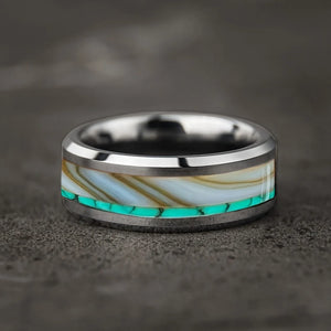 Bague en acier inoxydable tête de mort et rose - vue 21