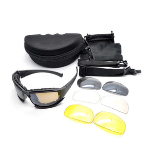 Lunettes tactiques camouflage avec verres interchangeables pour moto - vue 2