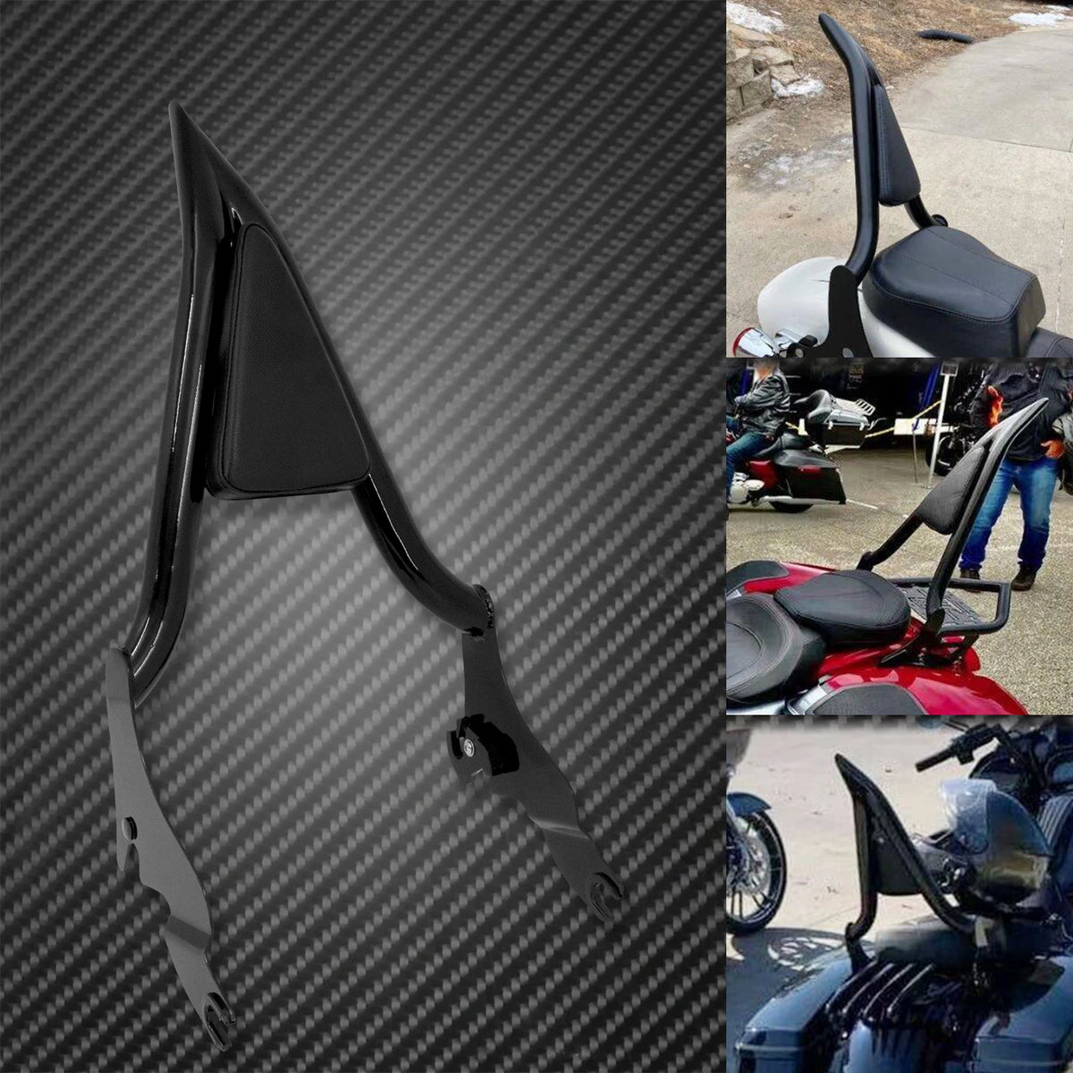 Dossier Passager Amovible (Sissy Bar) - Harley-Davidson Touring Electra Glide, Street Glide, Road King, FLHR/FLHT 2009-2023 – photo 7/8
